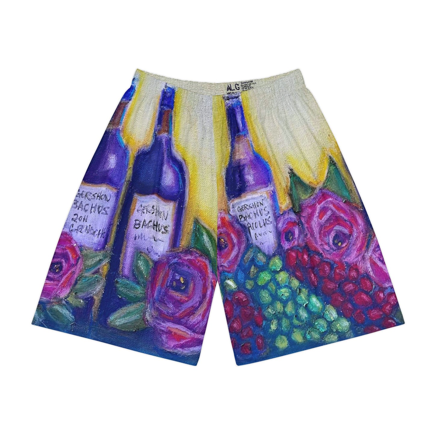 Men’s Sports Shorts - Wine and Roses-GBV