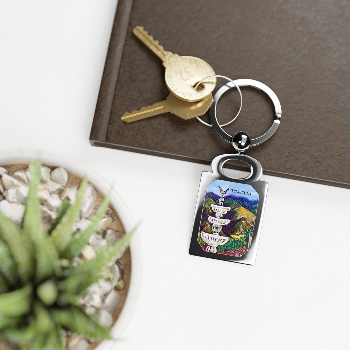 GBV Fountain Vista Temecula Rectangle Photo Keyring