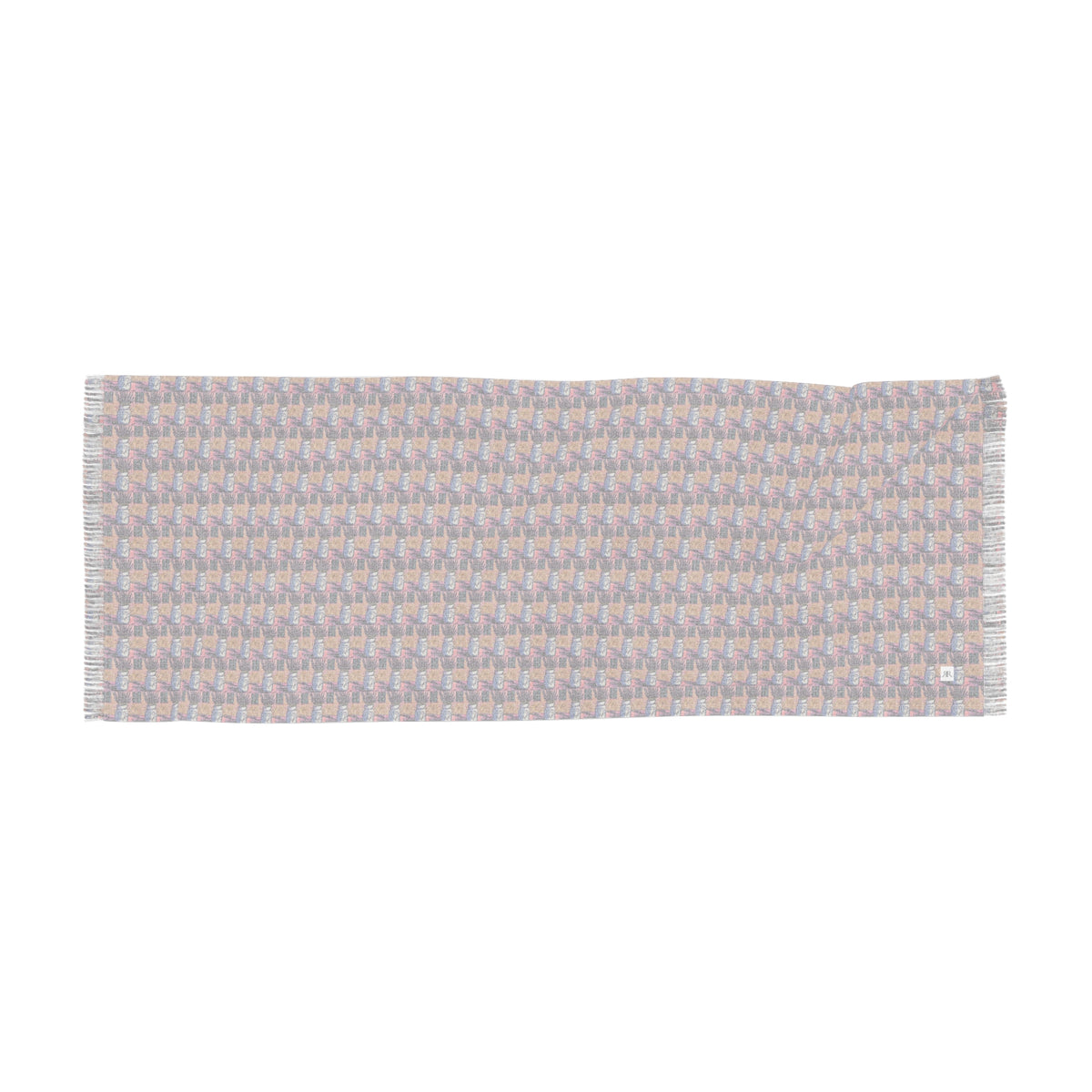 Colorful Scarf — Artistic Lightweight Neck Wrap- Love of Lavender
