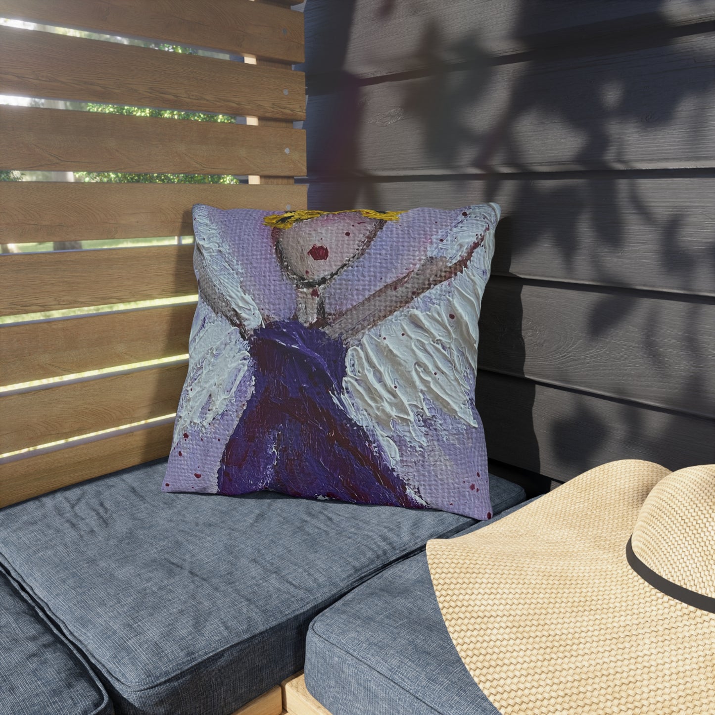 Guiding Angel Outdoor Pillows