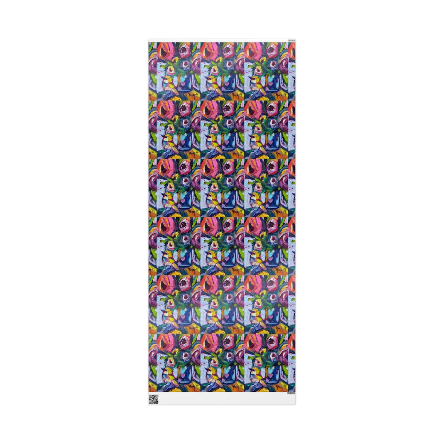 Abstract Blooms and Bird (3 Sizes) Wrapping Papers