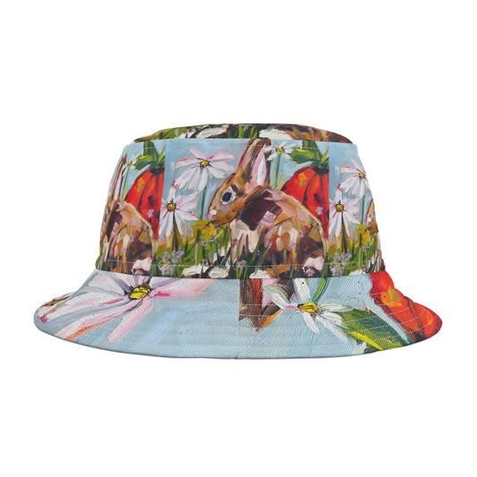 Bunny in the Garden Bucket Hat