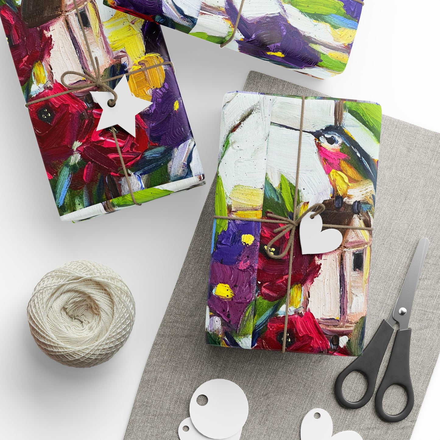 Hummingbird by the Window (3 Sizes) Wrapping Papers