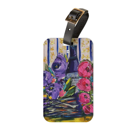 Luggage Tag - Corbeaux Wine and Flowers