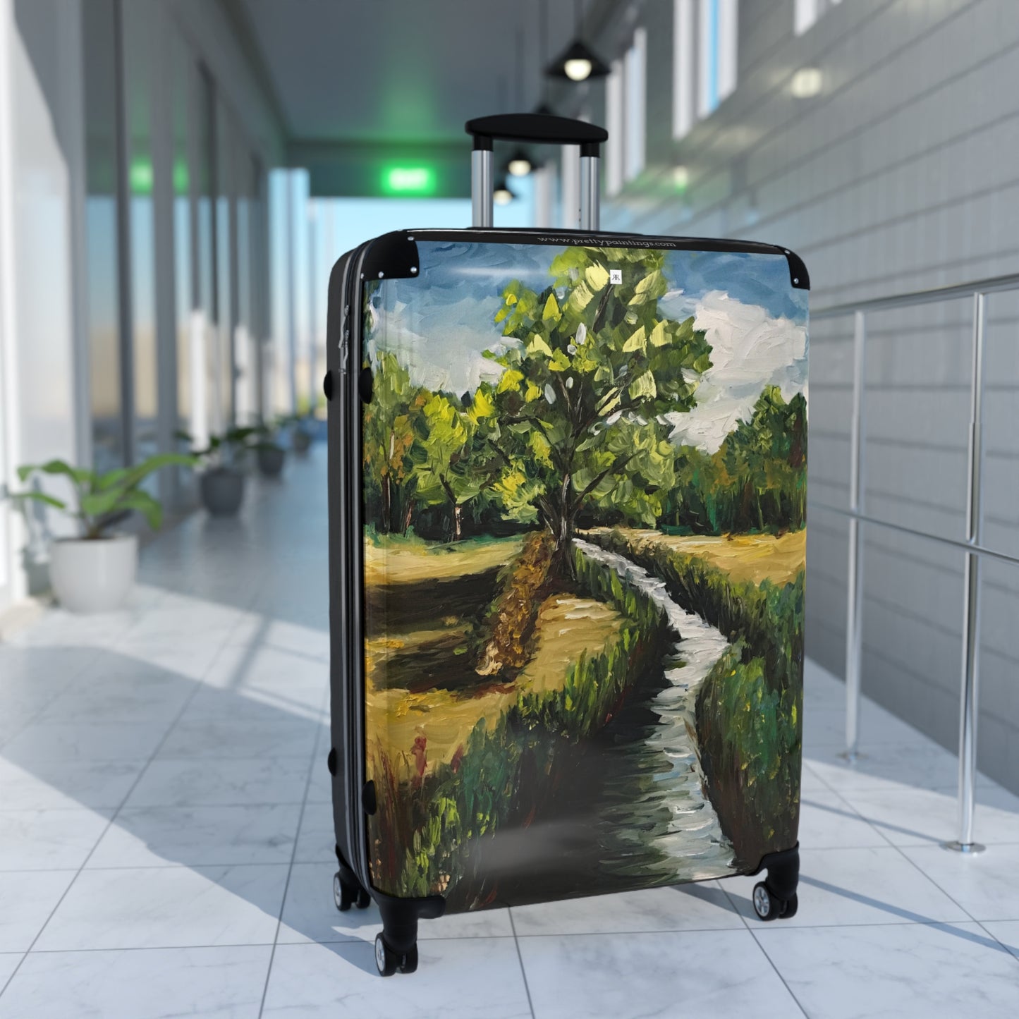 "View from the New Old Inn" Cotswolds Carry on Suitcase (three sizes)