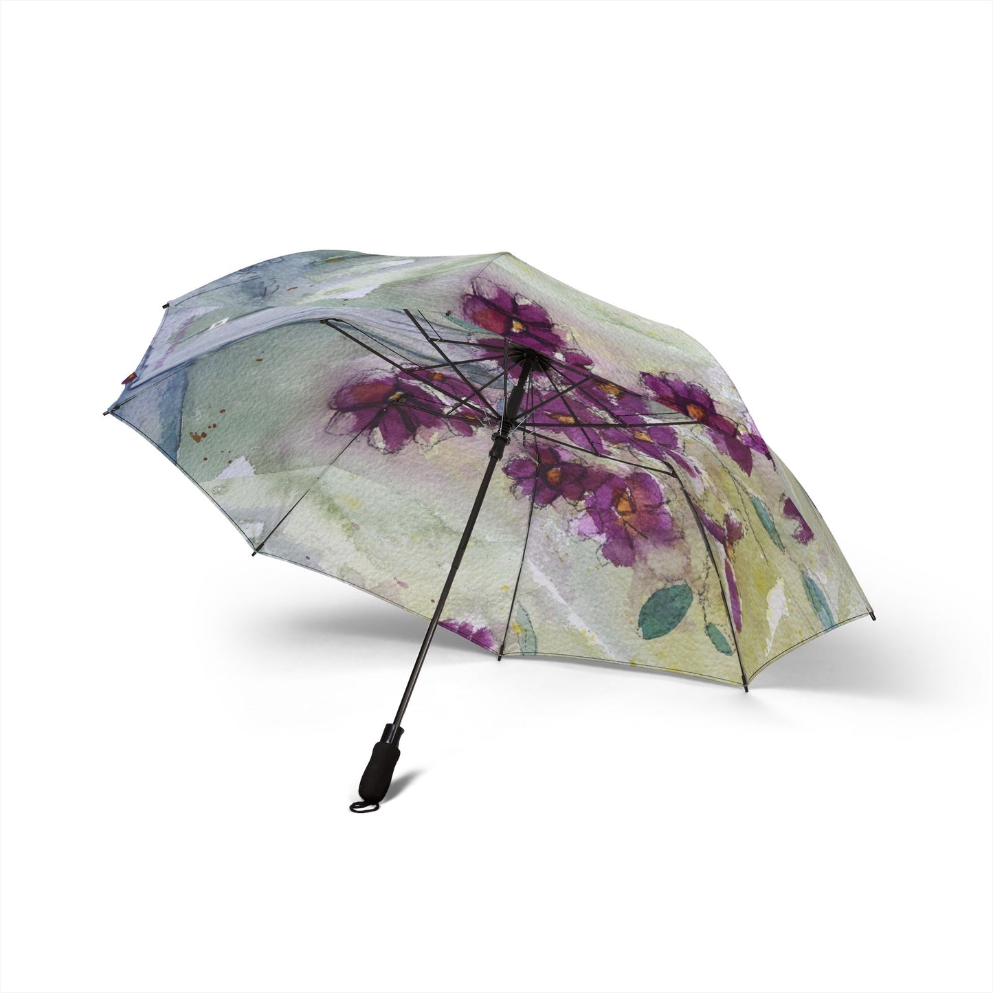 Umbrella- Pretty Pink Wildflowers