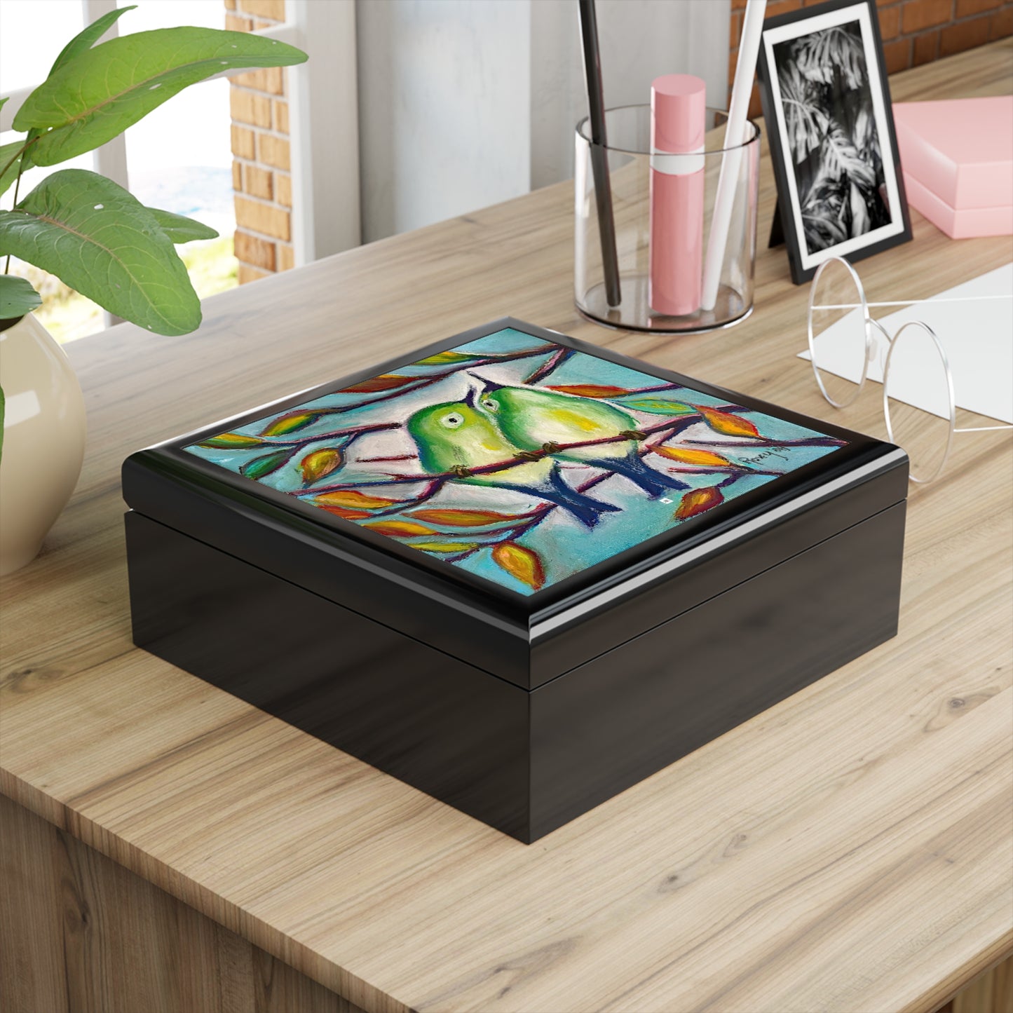 Jewelry Box-Cuddling Warblers