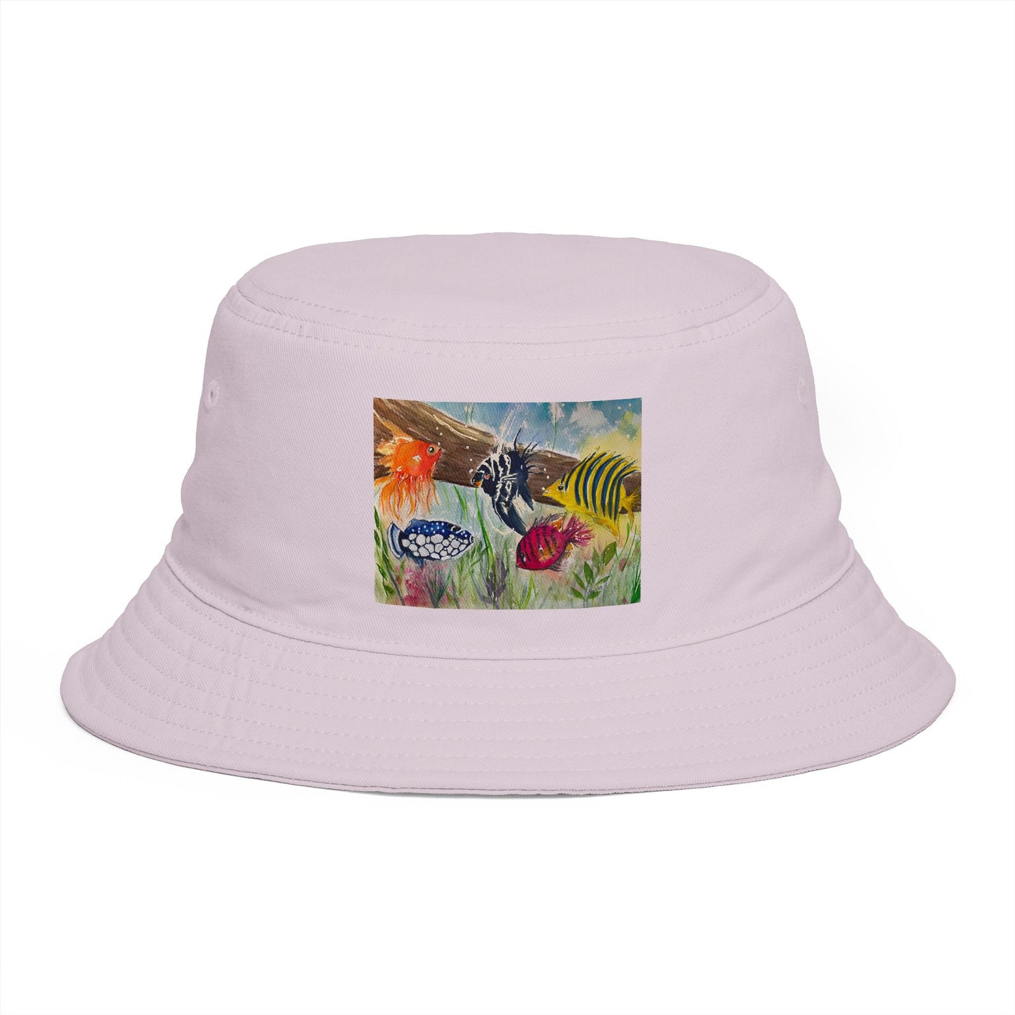 Roxy Rich Fine Art-Colorful Fish - Stylish Durable Bucket Hat