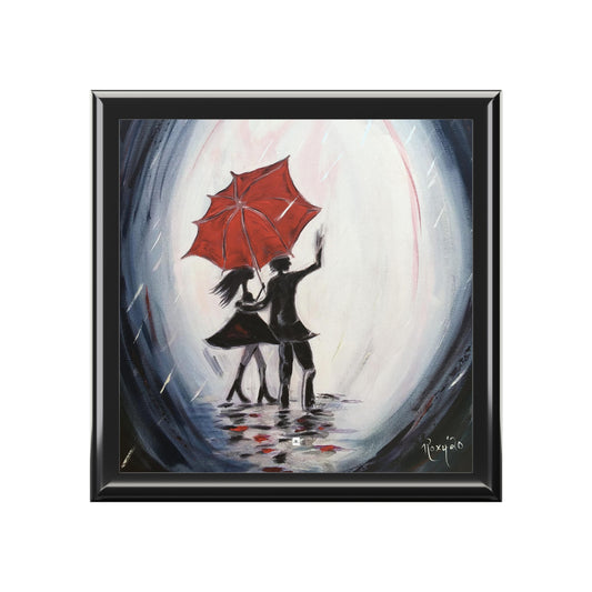 Jewelry Box-Walking in the Rain-Couple under Umbrella