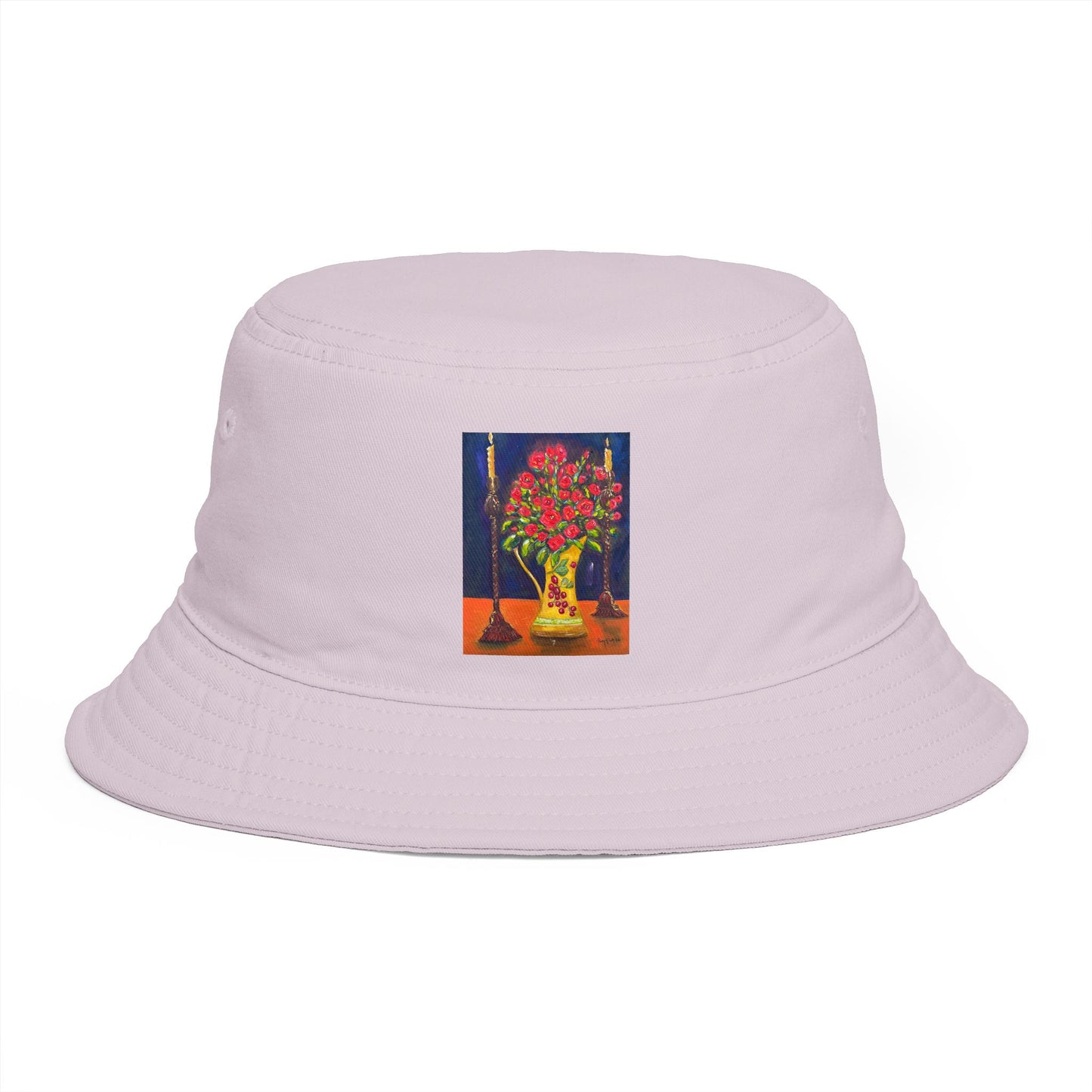 Roxy Rich Fine Art  Candlelit Corals - Bucket Hat — Stylish Durable Travel Hat