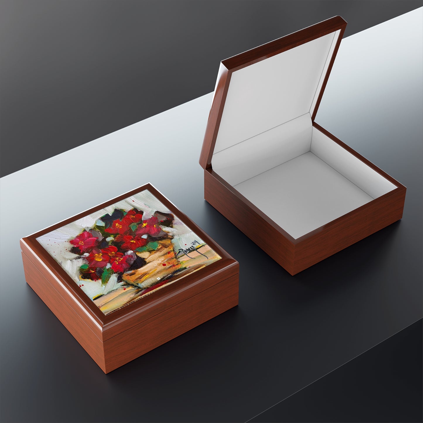 Jewelry Box-Strolling-Wax Begonias