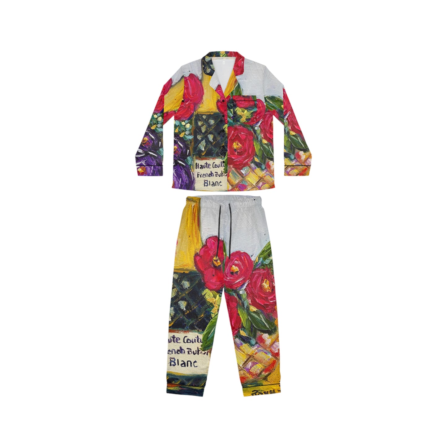 Satin Pajamas - French Bubbles