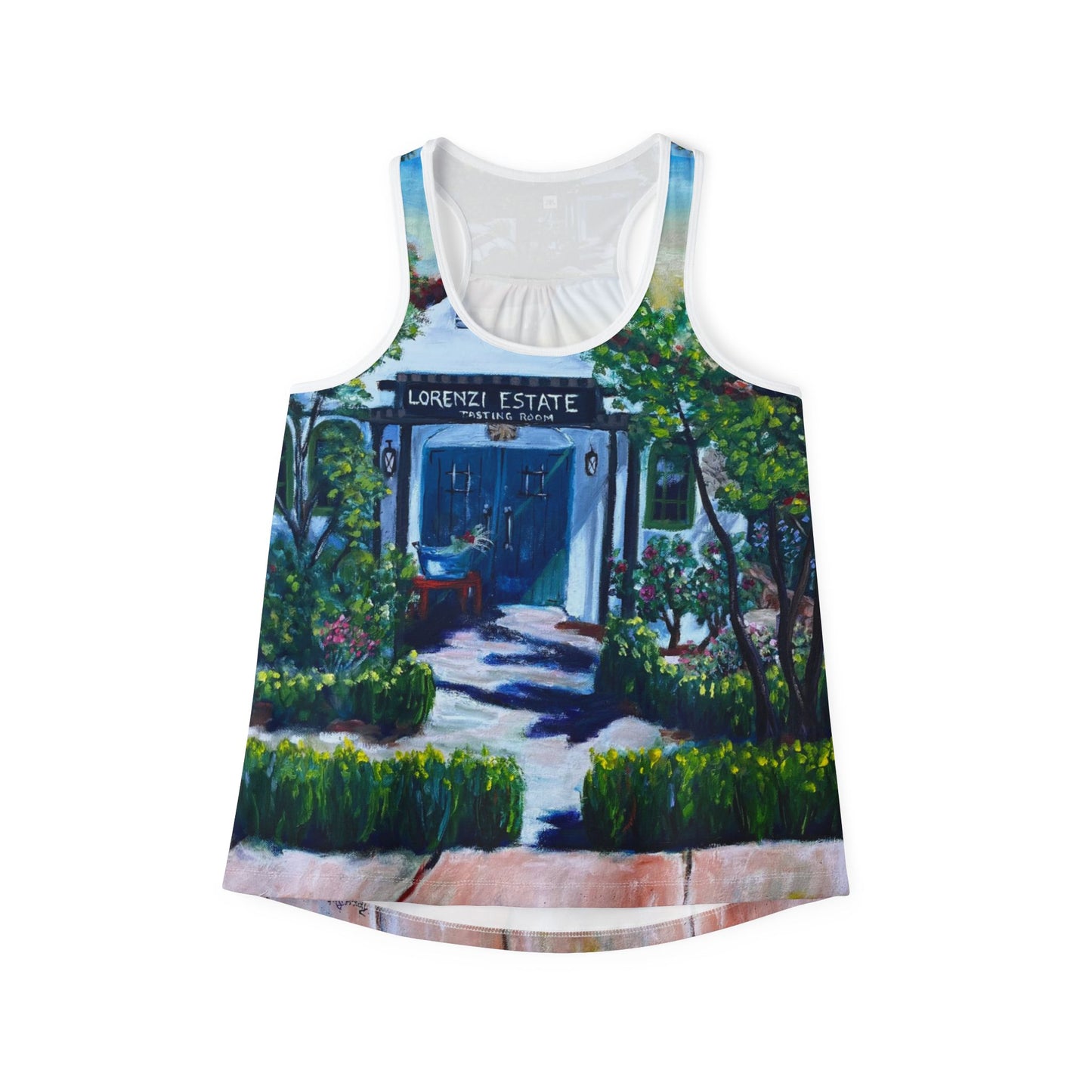 Women's Racerback Tank Top-Lorenzi Estate Tasting Room 2024