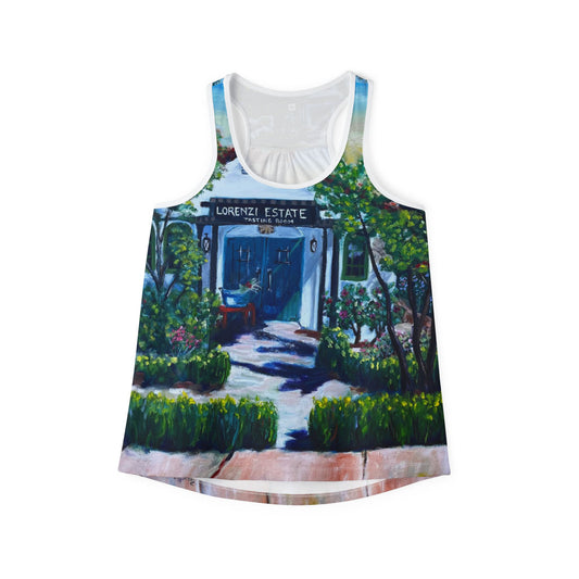 Women's Racerback Tank Top-Lorenzi Estate Tasting Room 2024