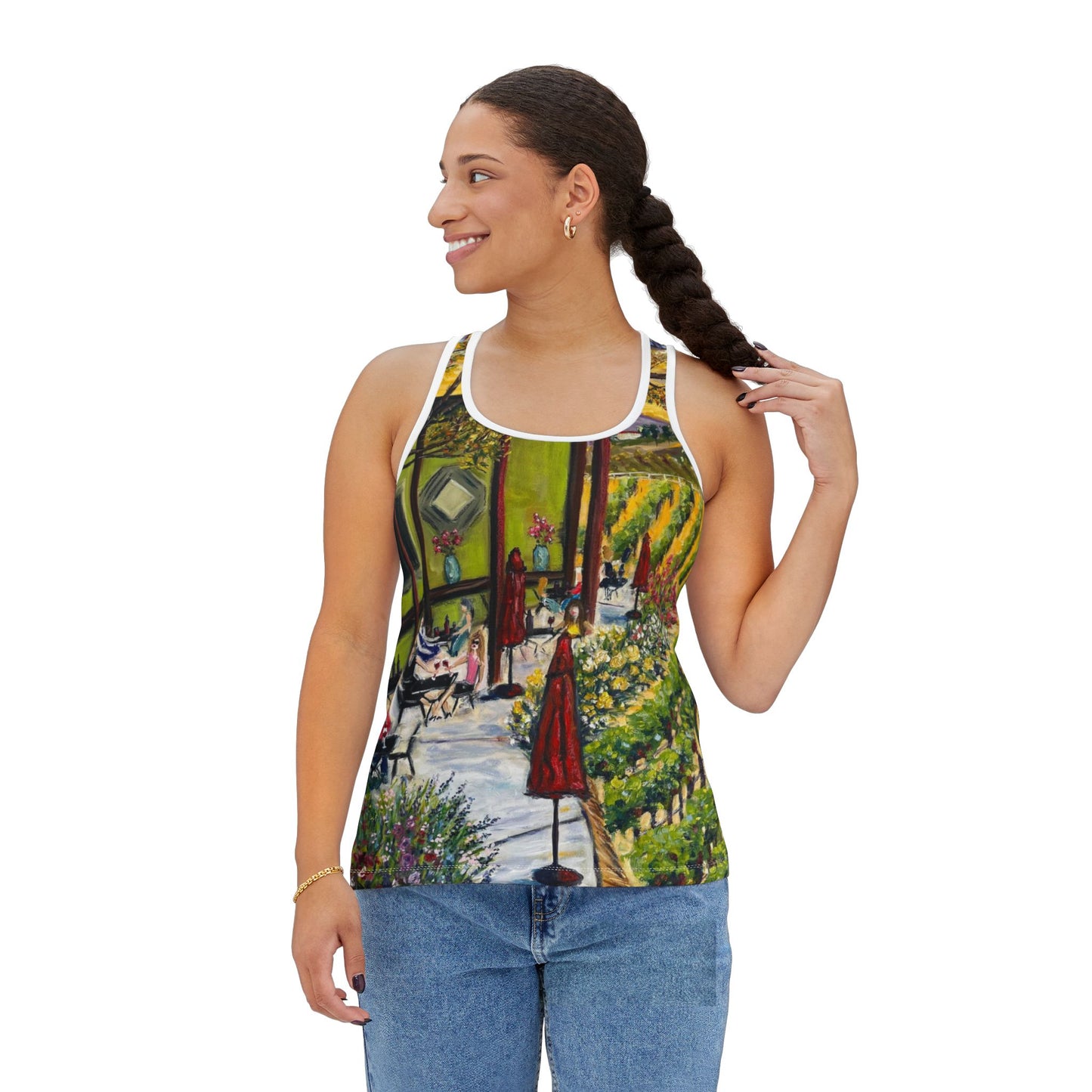 Women's Racerback Tank Top-Lorenzi Terrace-Temecula