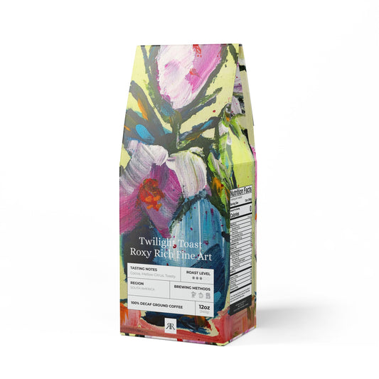 Pink Gardenias in a Blue Vase -Twilight Toast- Decaf Coffee Blend