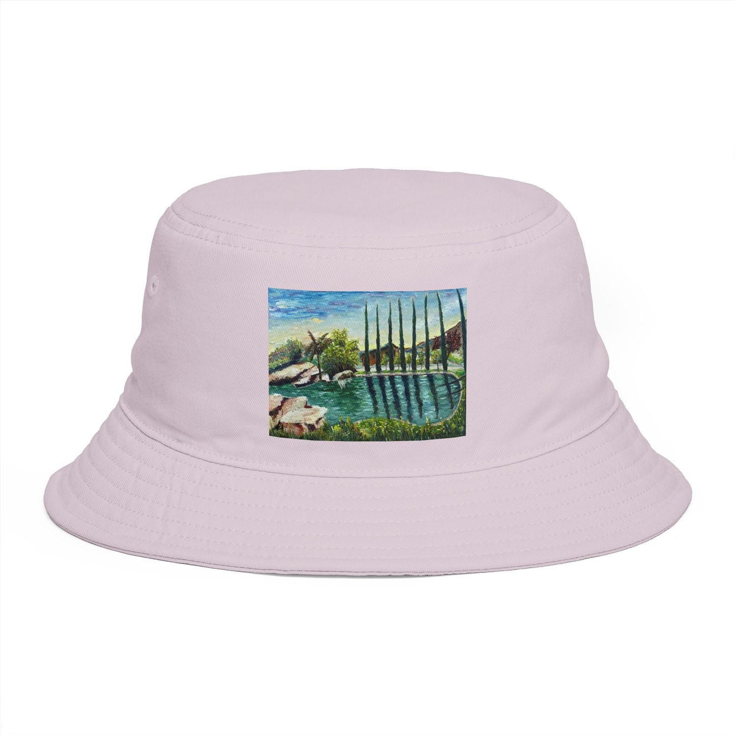 Roxy Rich Fine Art - The Pond at GBV - Bucket Hat — Stylish Durable Travel Hat