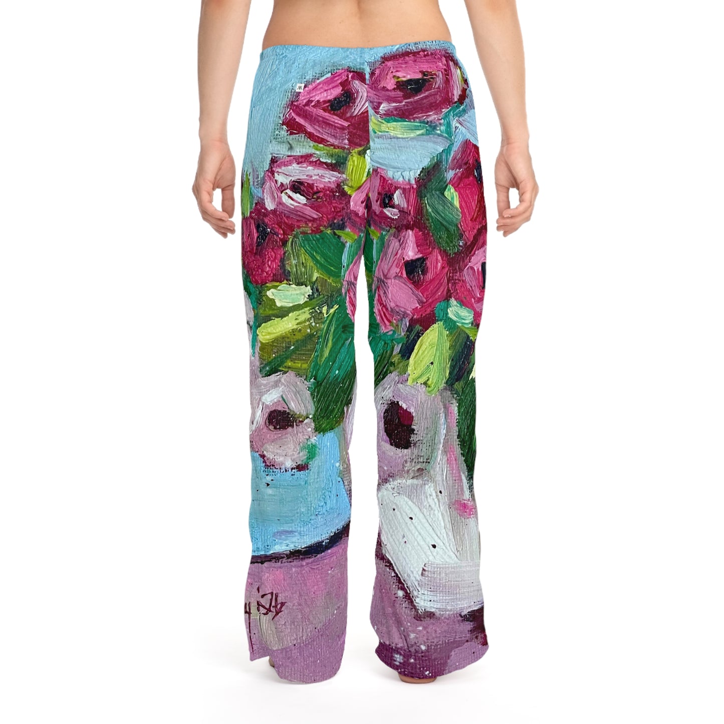 Women's Pajama Pants-Blushing Blooms