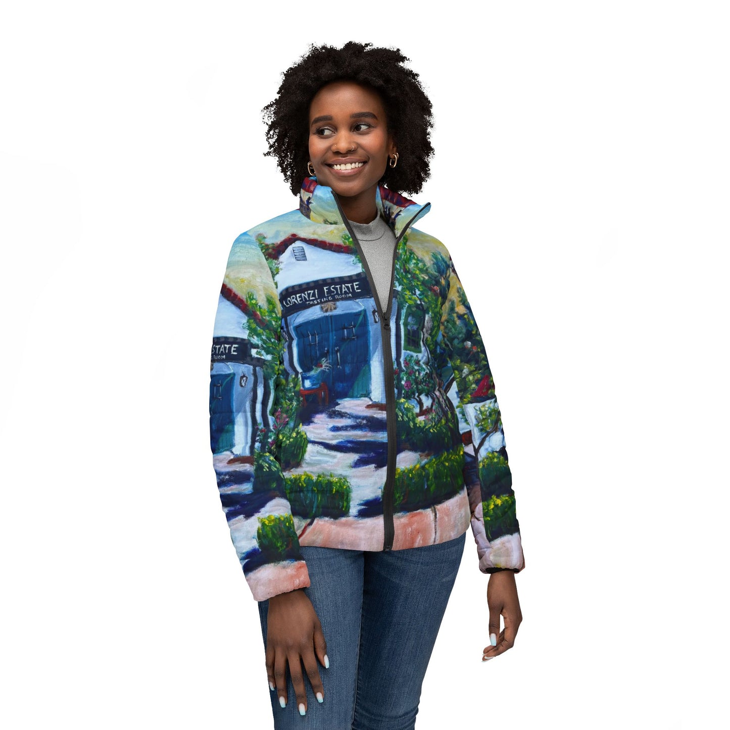 Women's Puffer Jacket - Roxy Rich Fine Art -Lorenzi Estate 2024