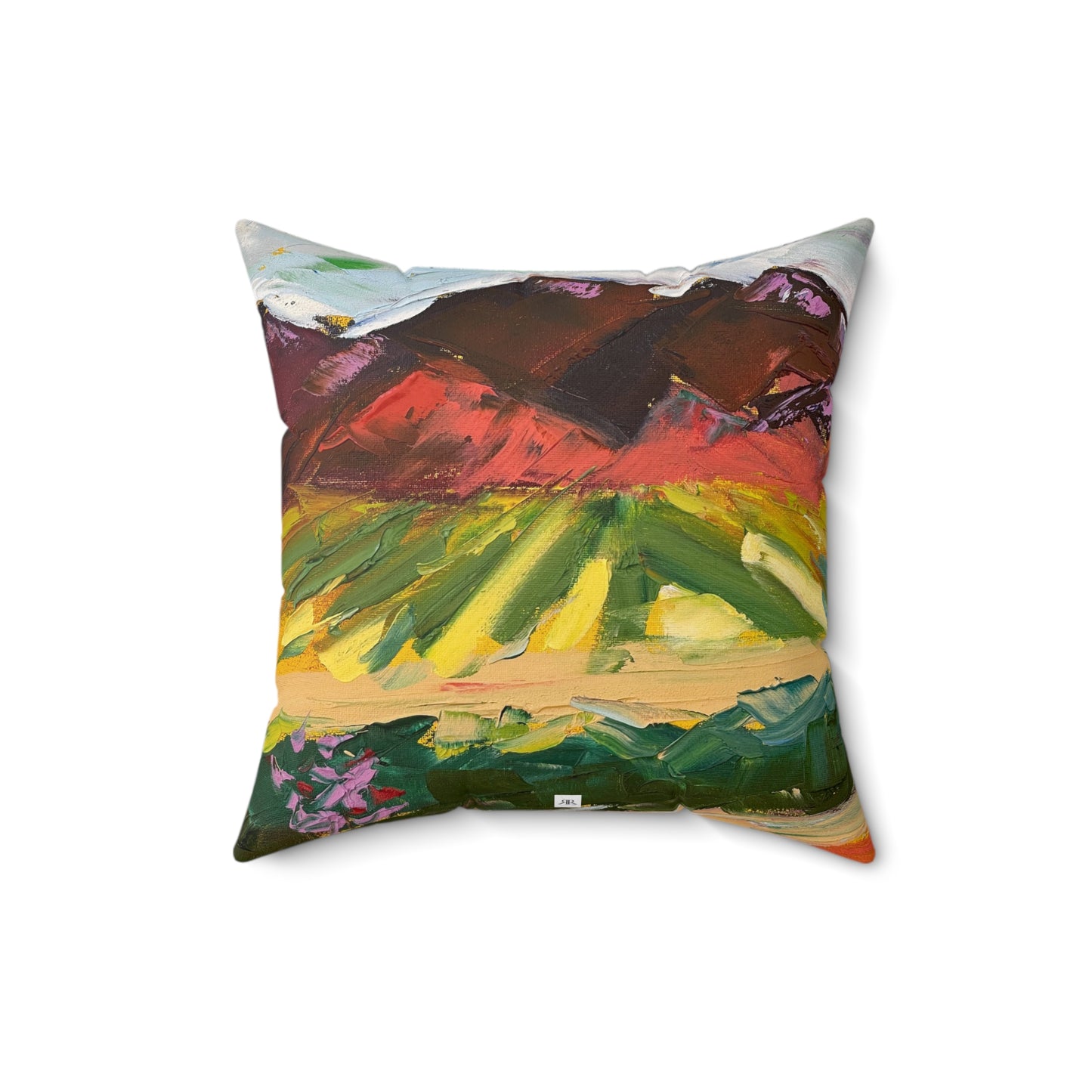 Mountain View Chapin Winery Indoor Spun Polyester Square Pillow