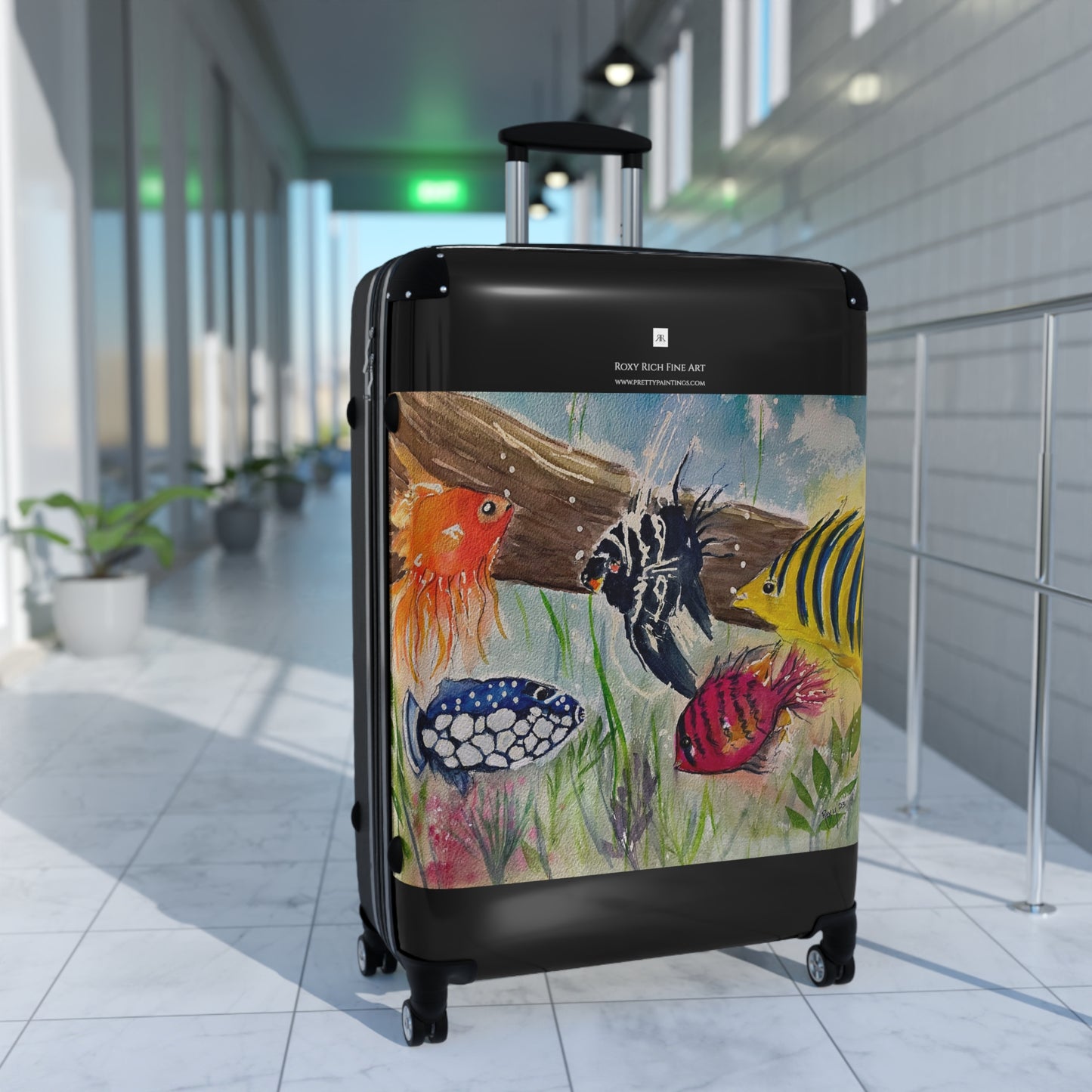 Colorful Fish Carry on Suitcase