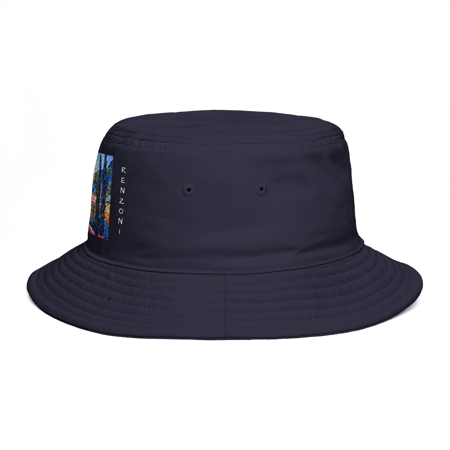 Roxy Rich Fine Art  Sunny Cypresses at Robert Renzoni - Bucket Hat — Stylish Durable Travel Hat