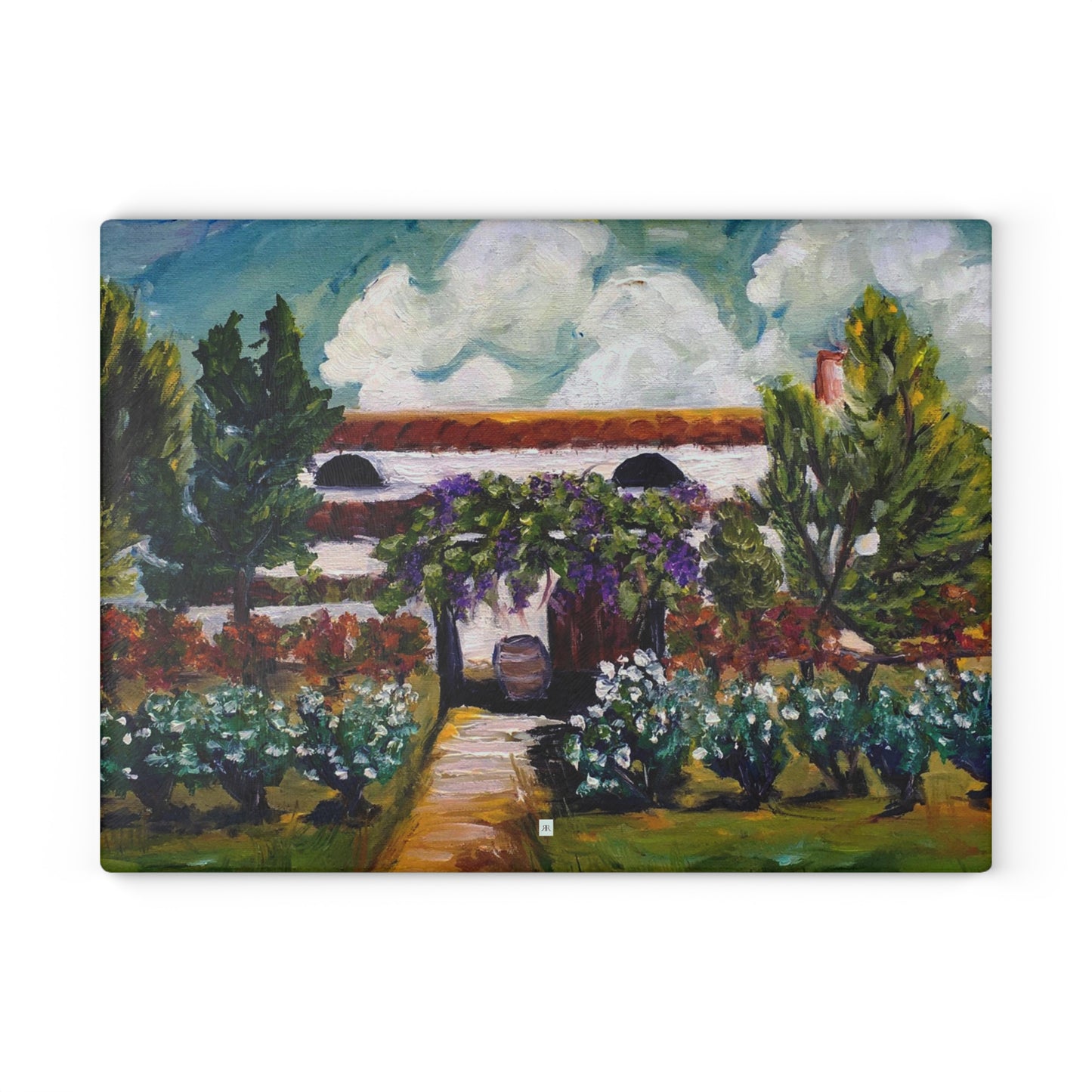 Somerset Winery Glass Cutting Board