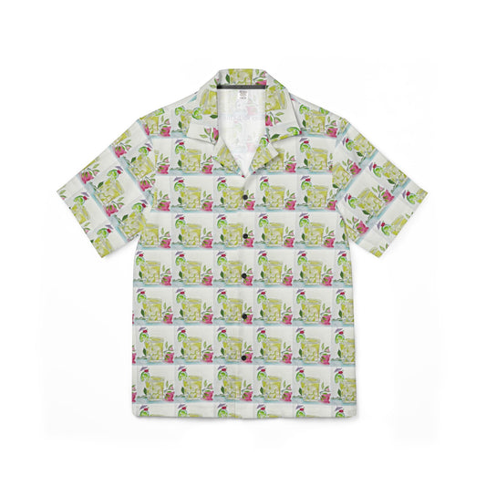 Men's Hawaiian Camp Shirt — Elegant Margarita Cocktail, Day-to-Evening Resort Shirt