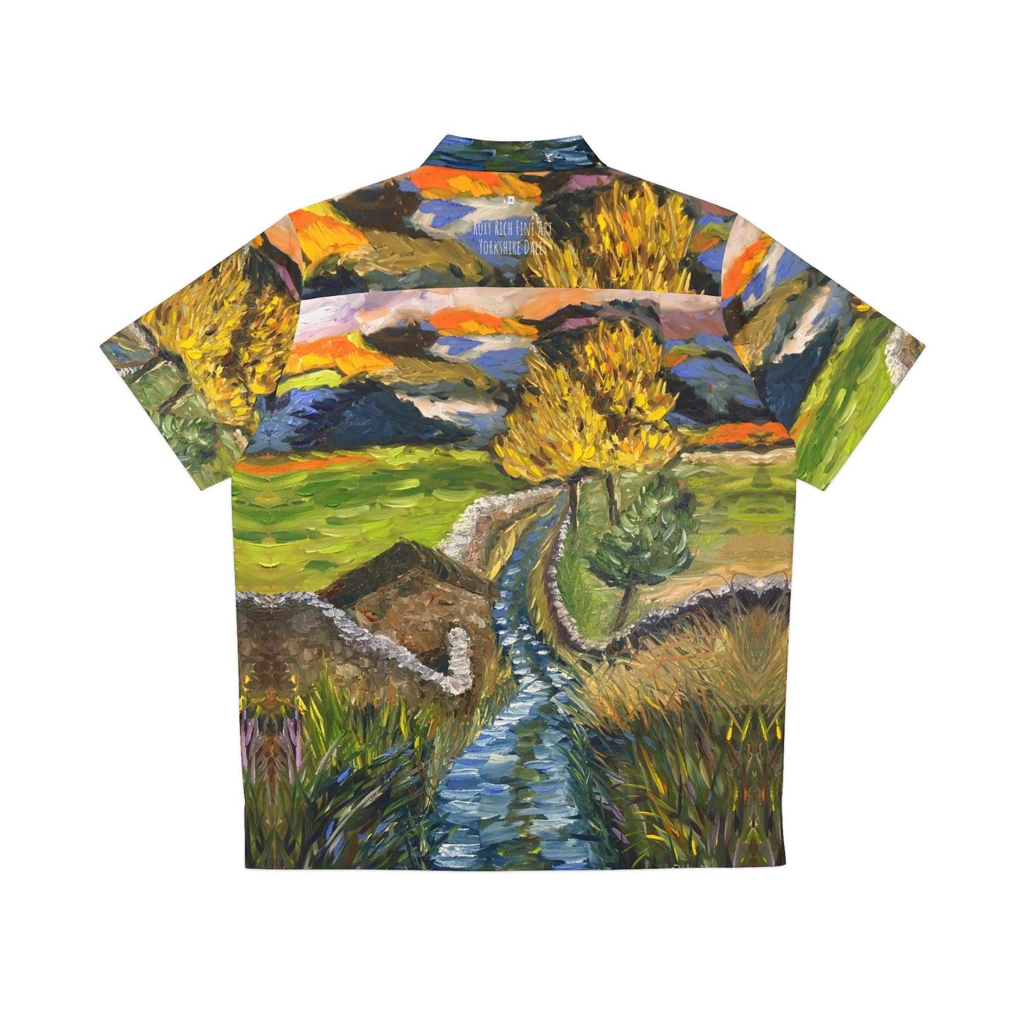 Yorkshire Dales Original English Landscape Men's Hawaiian Shirt