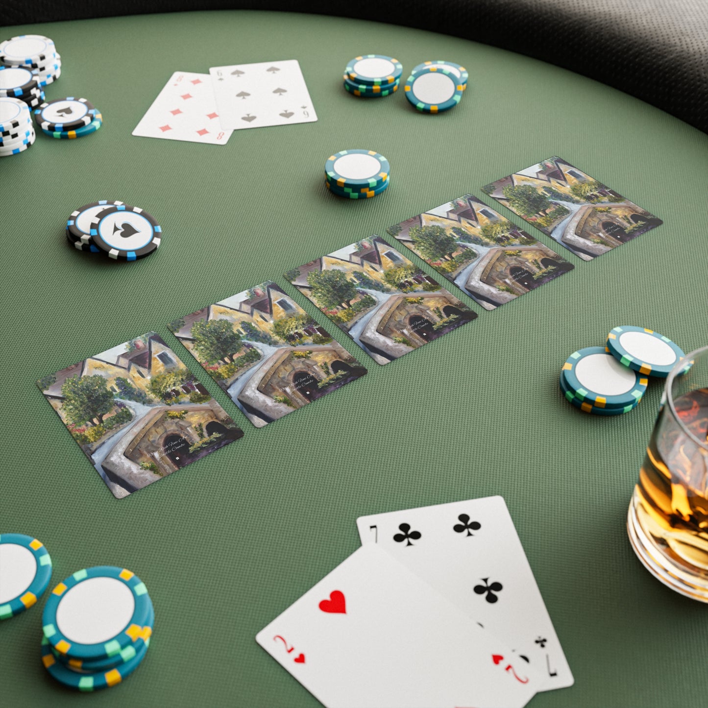 Castle Combe (Cotswolds) Cartes de poker/cartes à jouer