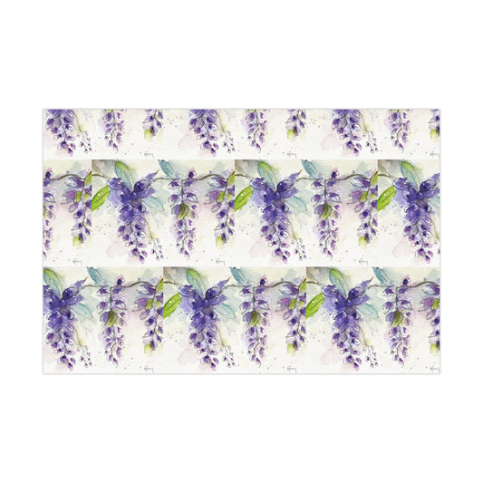 Purple Wisteria (Small Vines) Gift Wrapping Paper