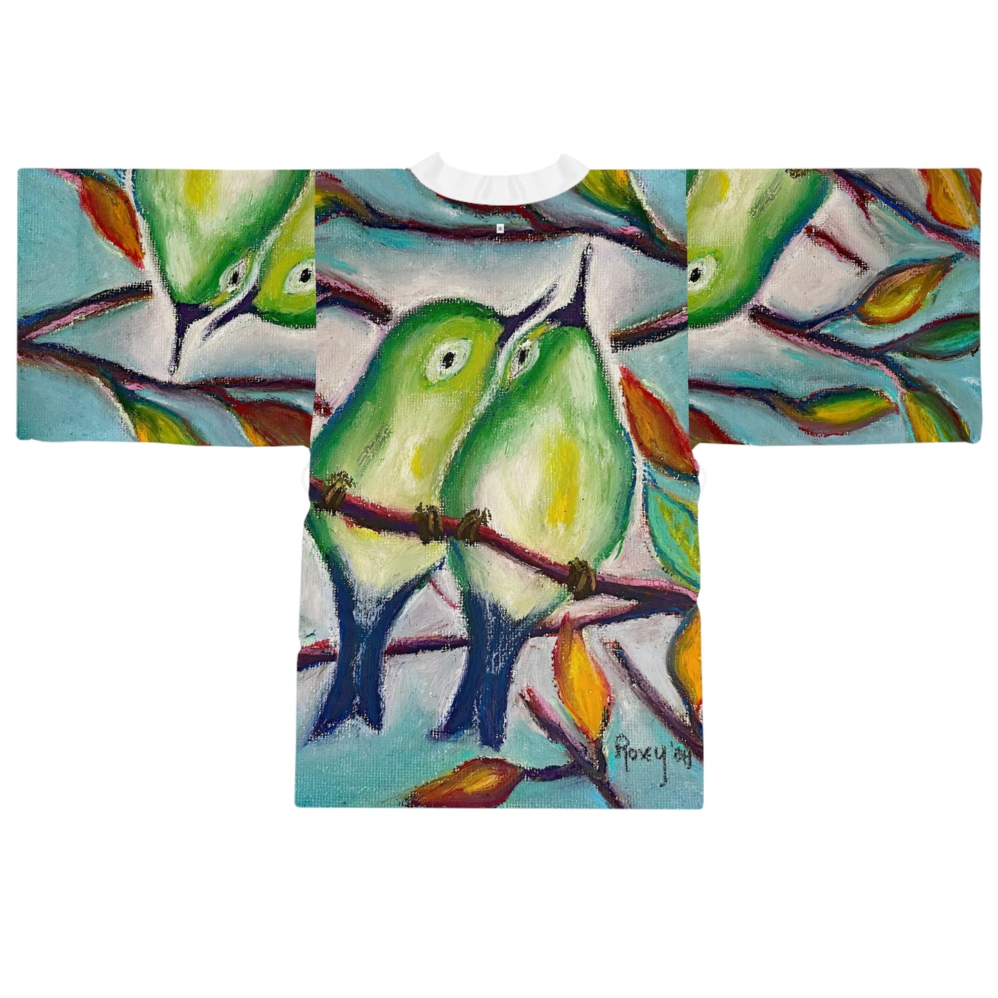 Kimono Robe - Romantic Cuddling Warblers