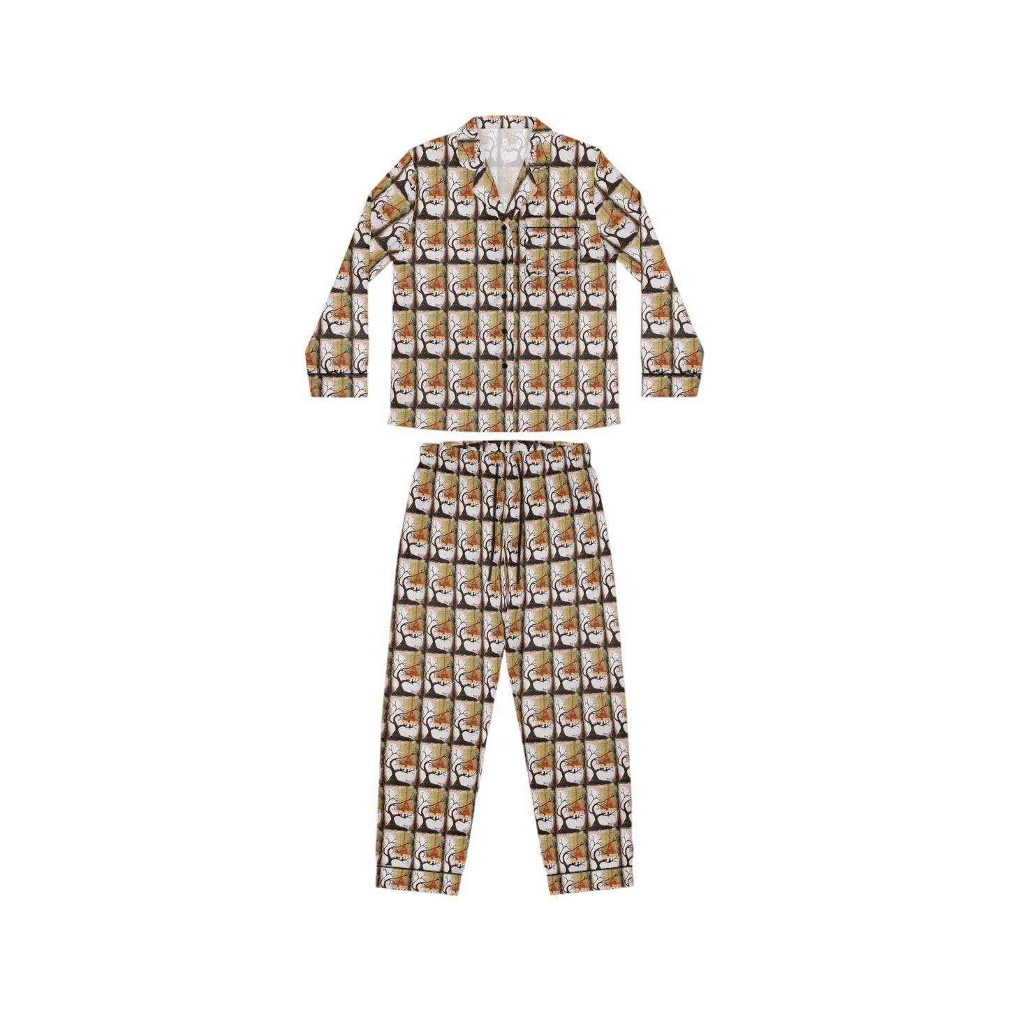 Satin Pajamas — Luxury Valentine's & Mother's Day Gift-Paris Kitties