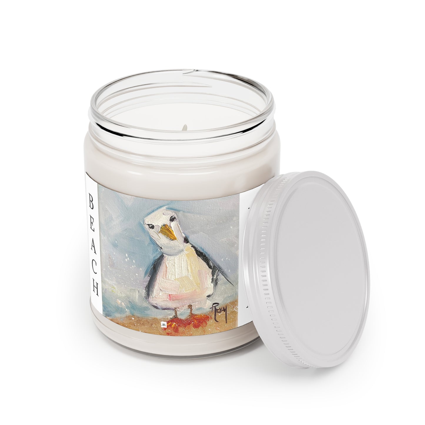 Scented Candle 9oz-Inquisitive Seagull -"Beach"