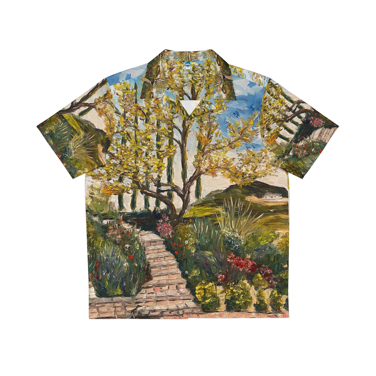 The Tree and Garden at GBV Winery Temecula - Camisa hawaiana para hombre