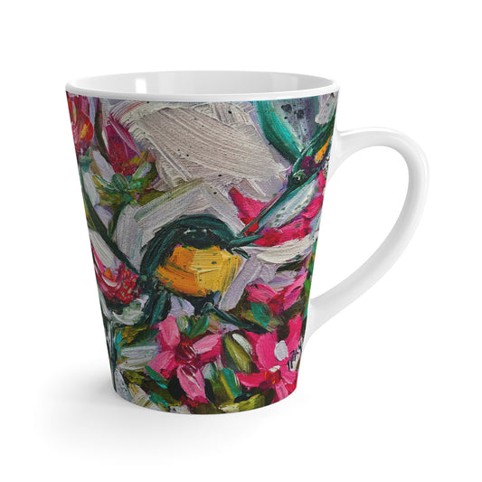 Mug - Colorful Encounter Goldfinch Hummingbird-Made in and Ships from USA