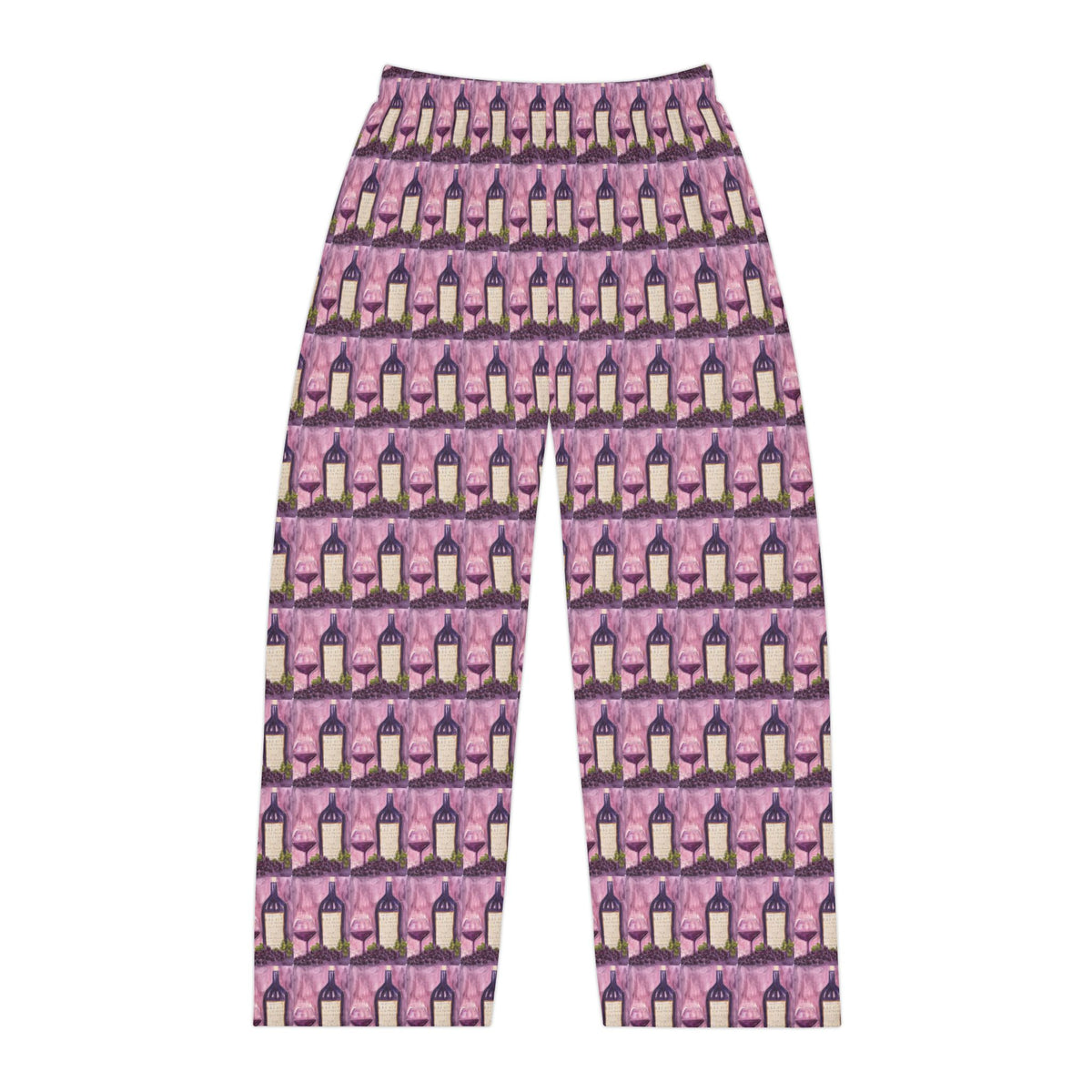 Men's Pajama Pants — GBV Tempranillo Wine- Allover Print Lounge Pants