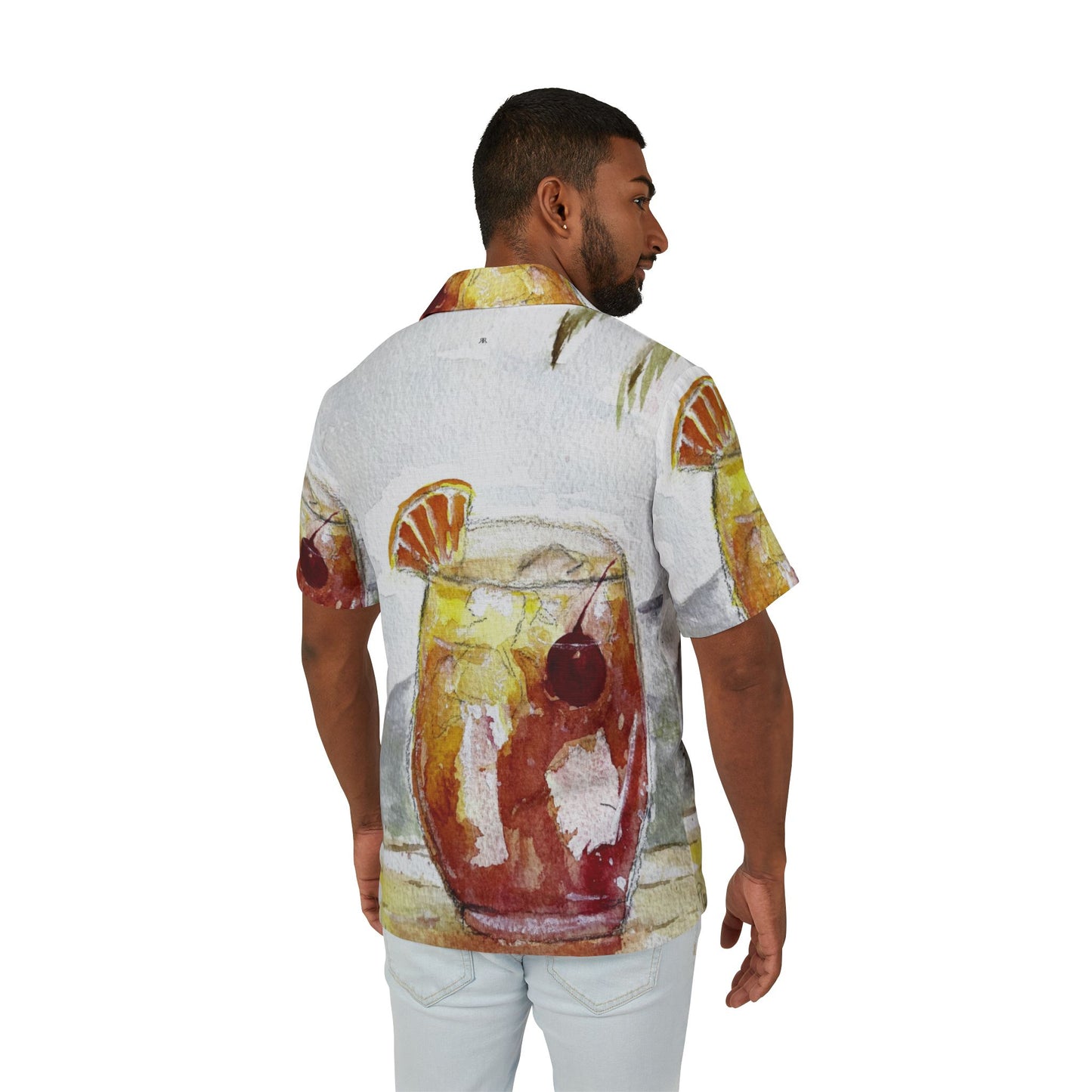 Men's Hawaiian Camp Shirt (AOP)-Summer Cocktail