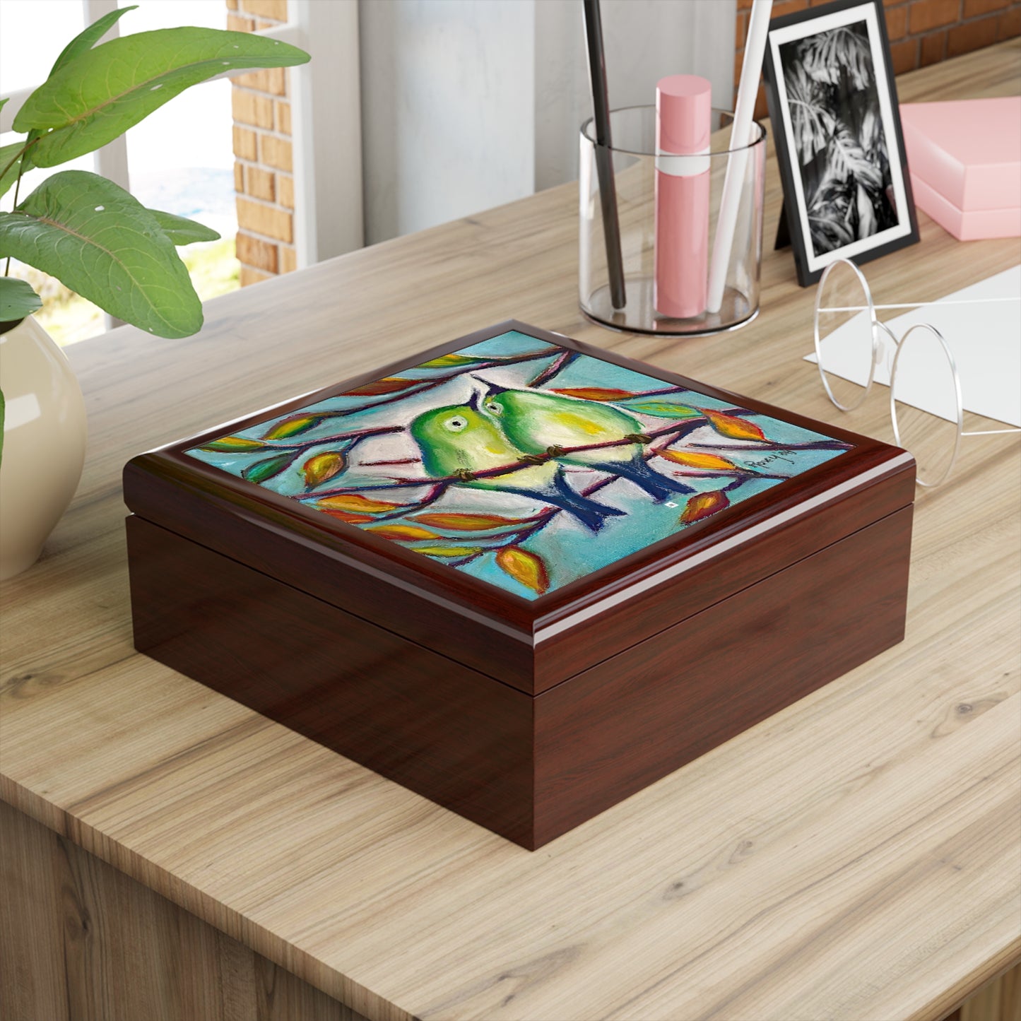 Jewelry Box-Cuddling Warblers