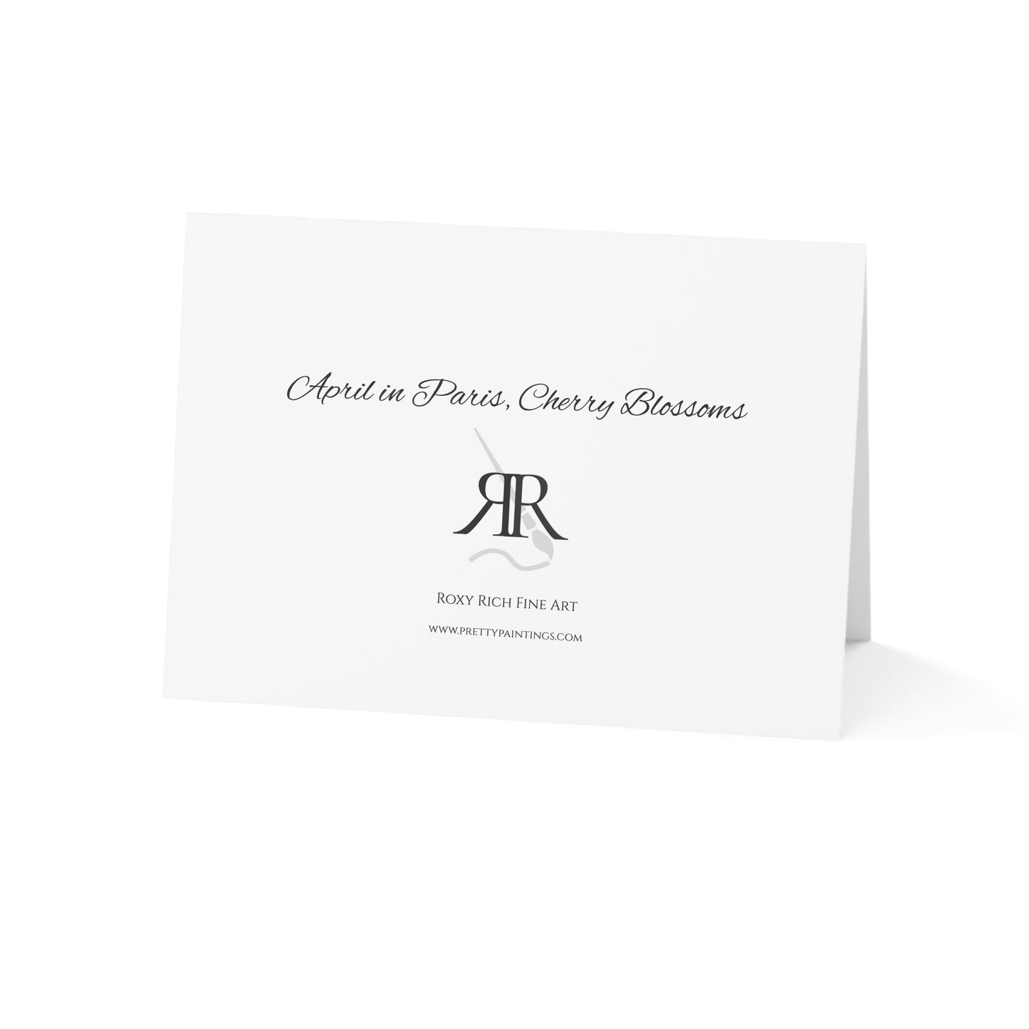 April in Paris Cherry Blossoms Greeting Cards