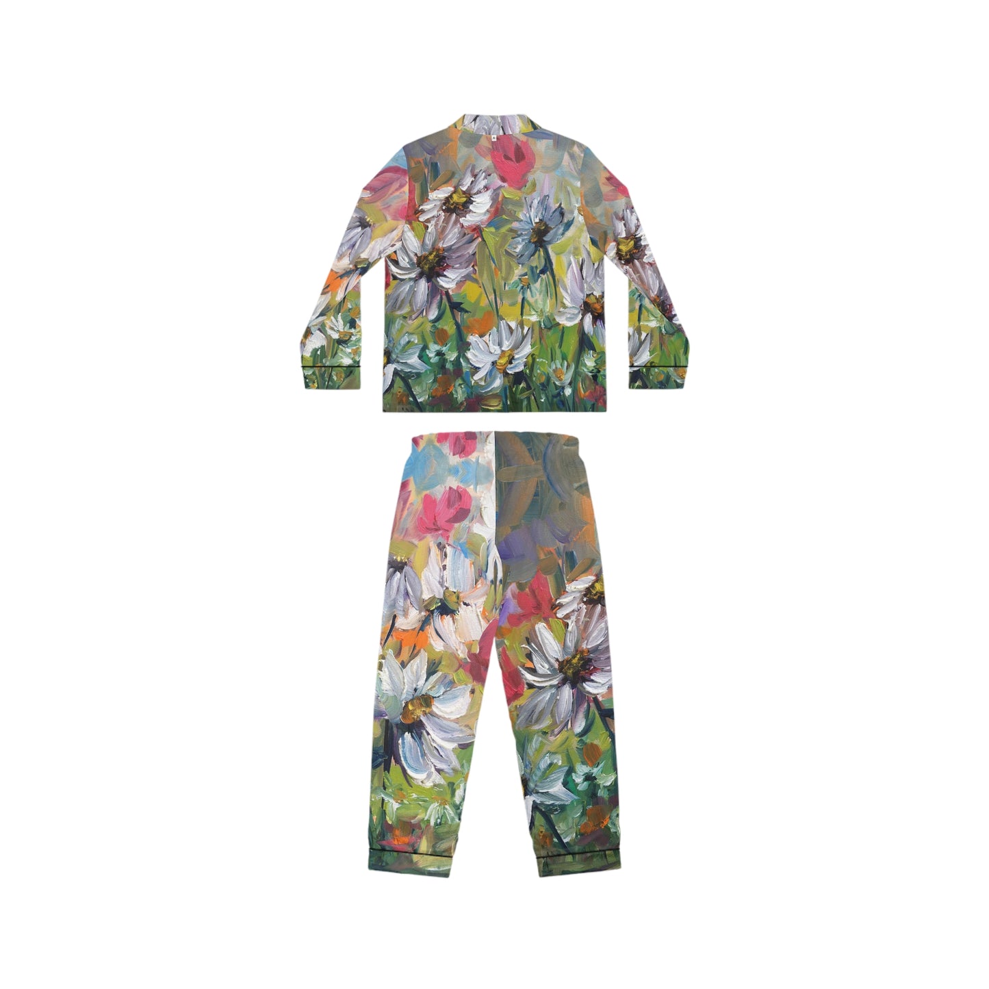 Satin Pajamas - Impressionist Daisies