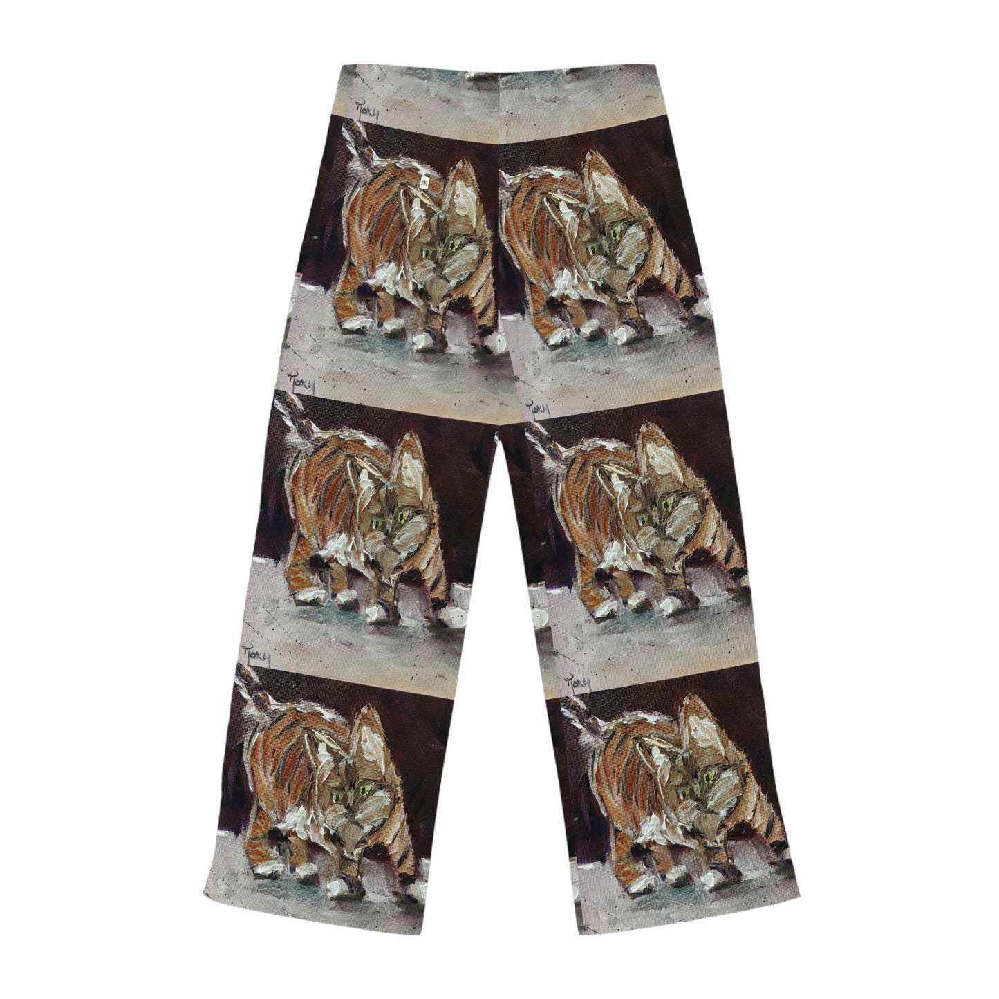 Pajama Pants - Toulouse Tabby Kitten- Women's Pajama Pants