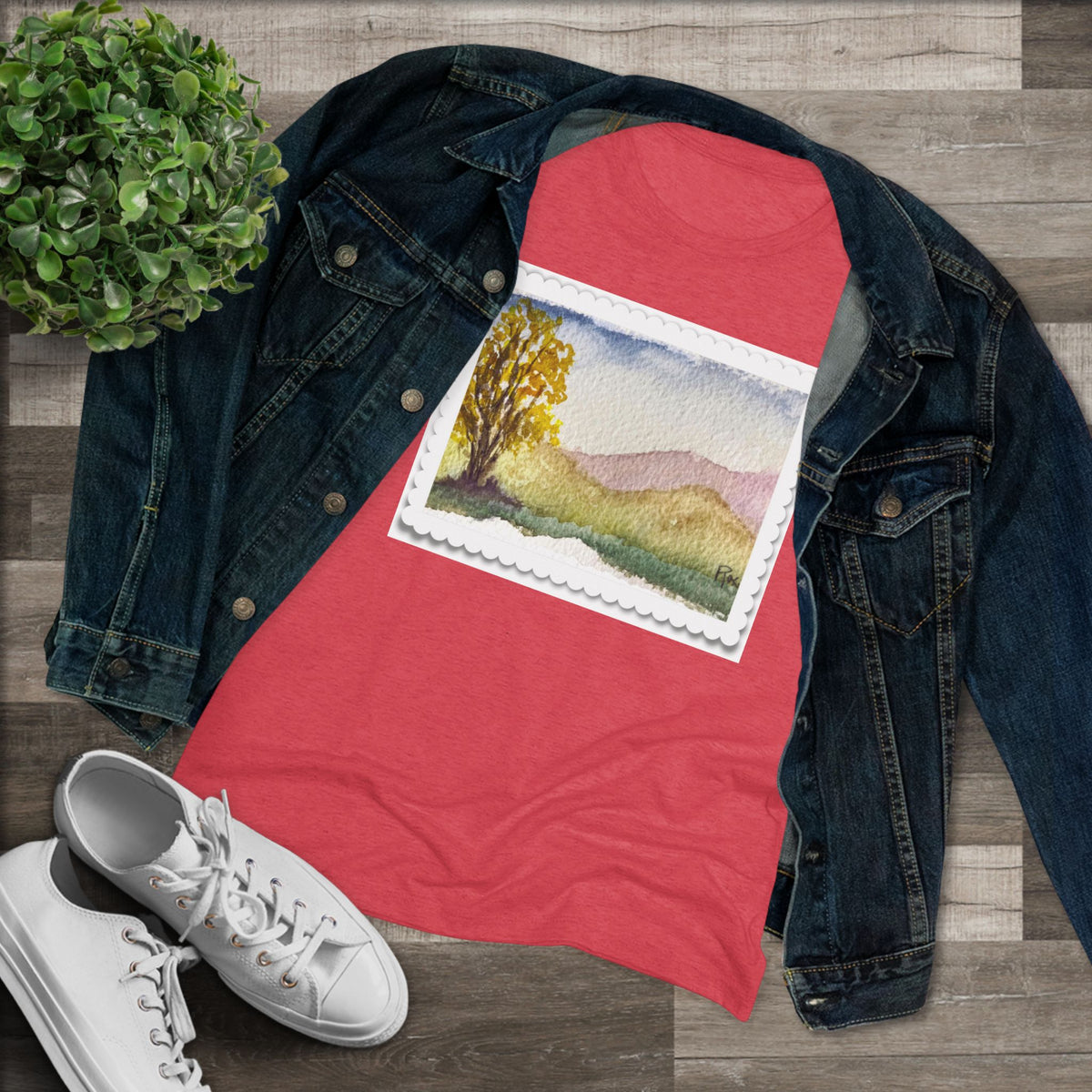 Cottonwood- Women's fitted Triblend Tee  tee shirt