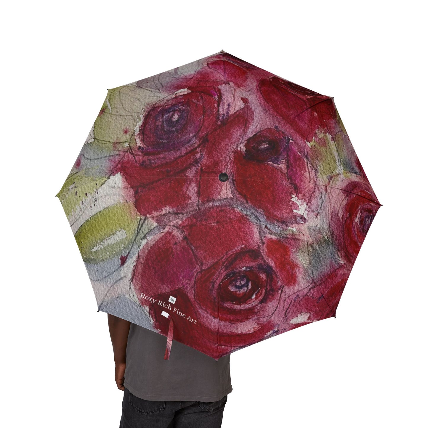 Umbrella- Big Beautiful Red Roses