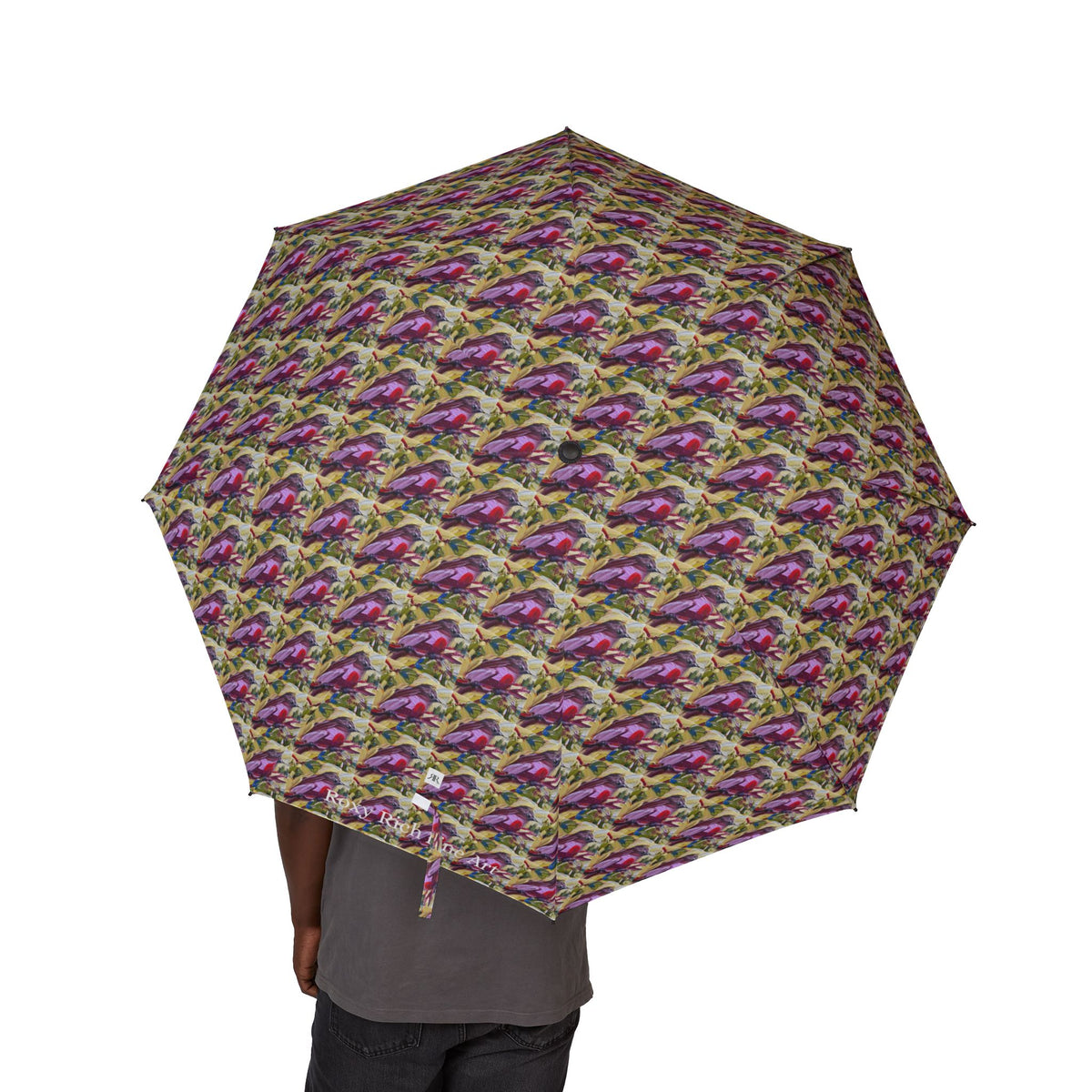 Umbrella-  Fanciful Finch-Small Print