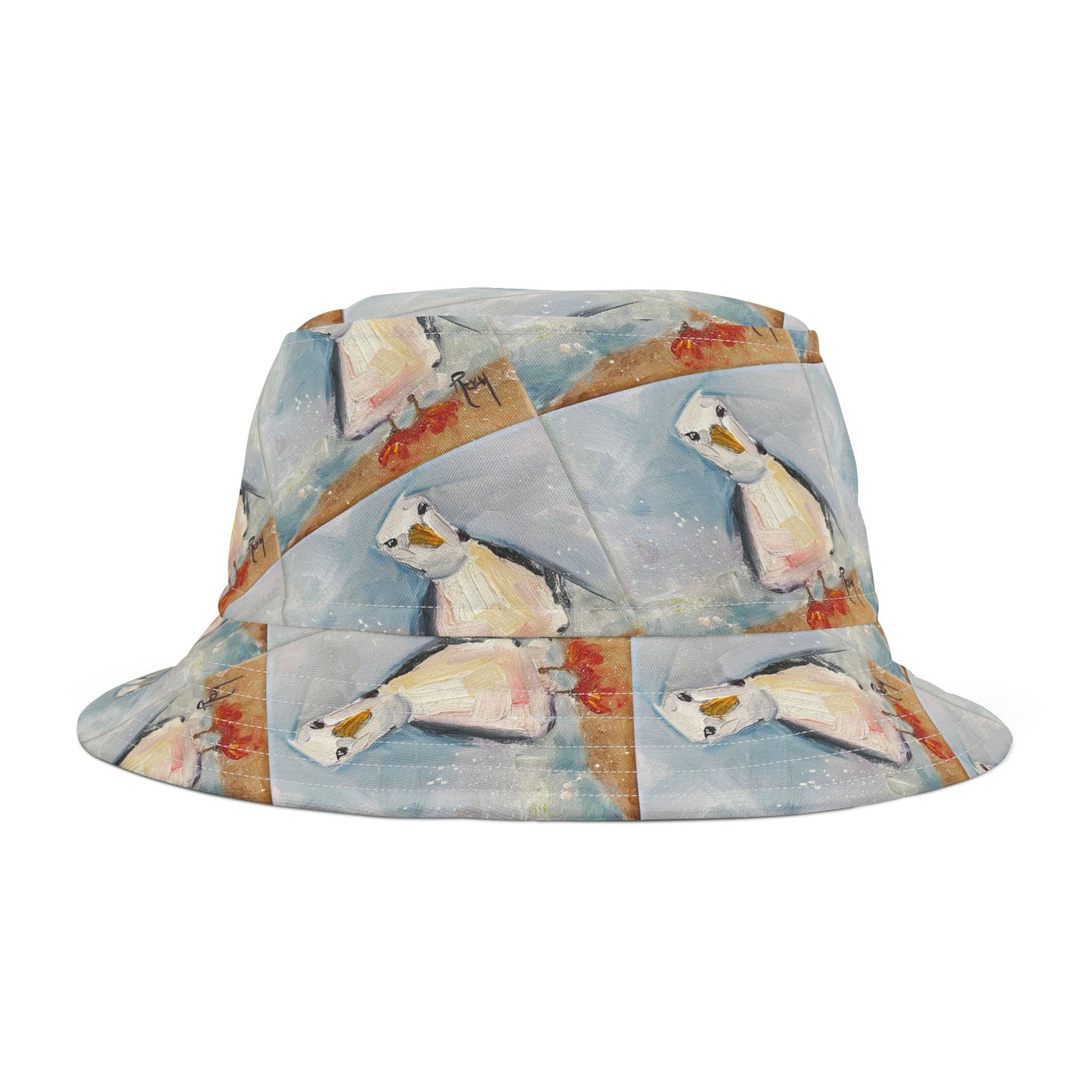 Inquisitive Seagull Bucket Hat