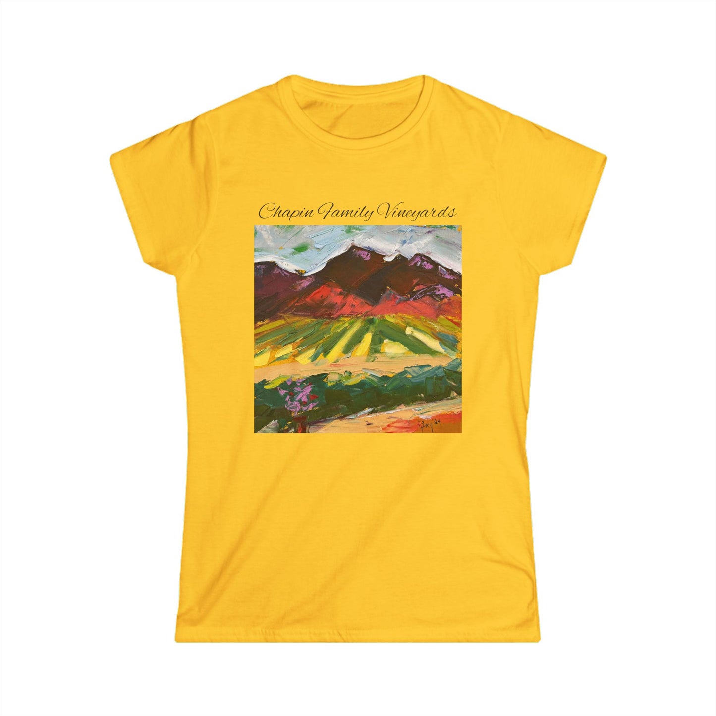 Mountain View at Chapin Women's Softstyle  Semi-Fitted Tee