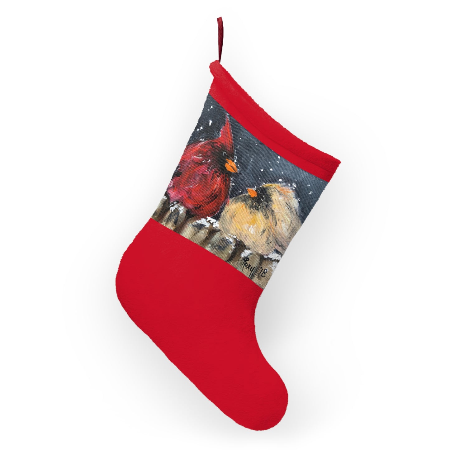 Love at First Flight (Small Print) Christmas Stocking