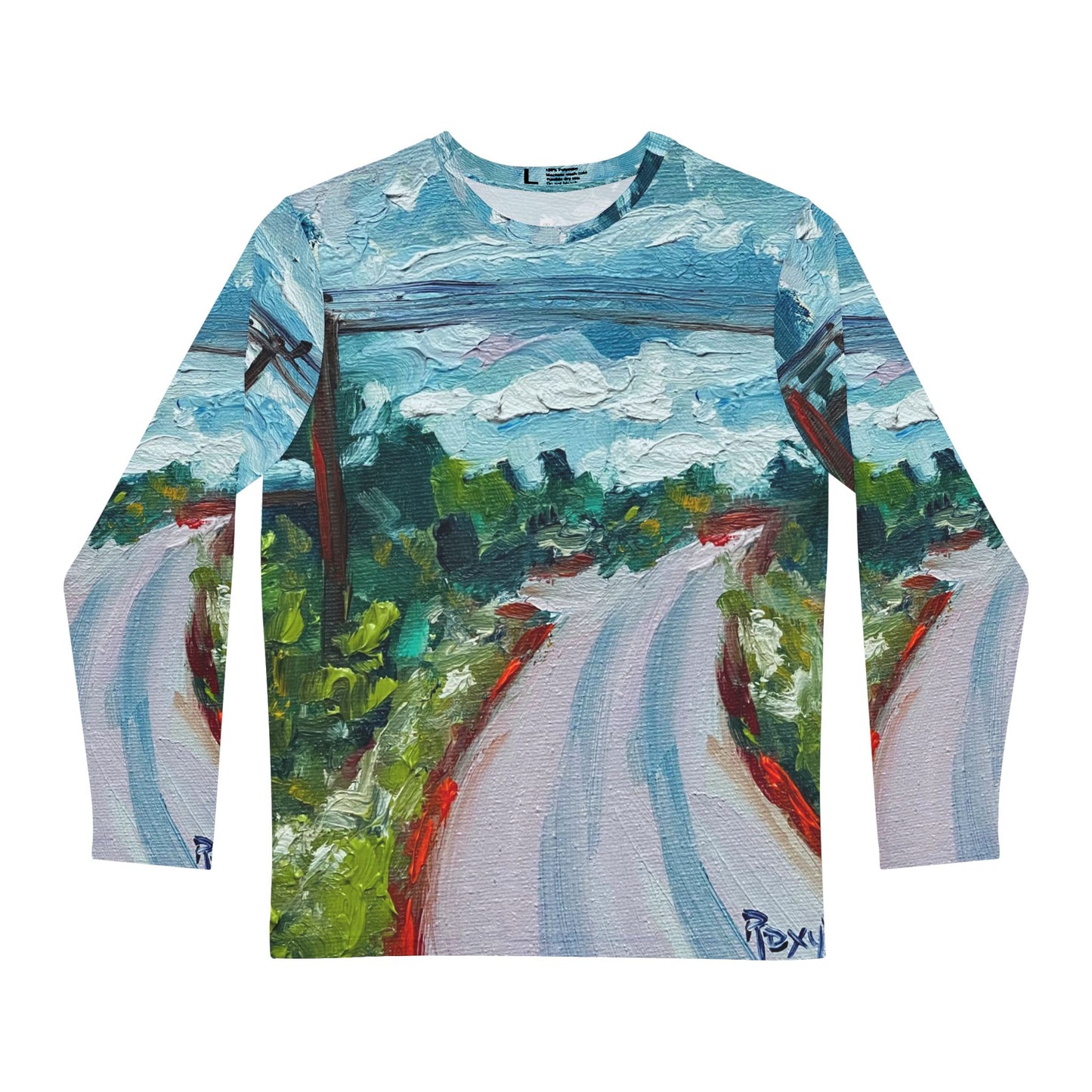 Men's Long Sleeve Shirt - Unique Classic Tee-Road to Tranquility Cotswolds