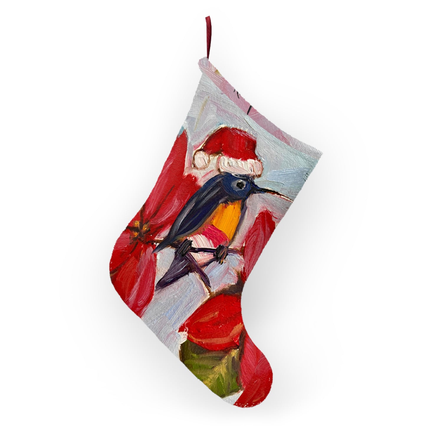 Holiday Hummingbird Christmas Stocking